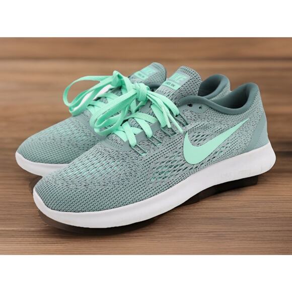 Nike FREE RN Running Rare Mint Green Comfort Shoes Womens 8.5 Fast Shipping - Picture 8 of 8